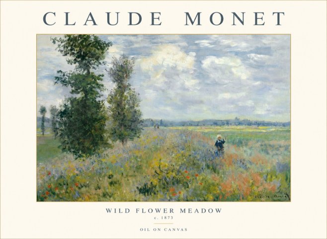 Monet Wild Flower Meadow No1 - Plakat