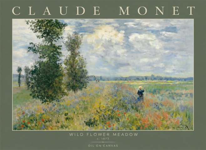 Monet Wild Flower Meadow No2 - Plakat