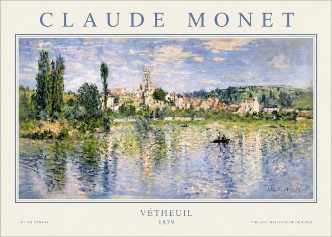 Monet Vétheuil No6 - Plakat