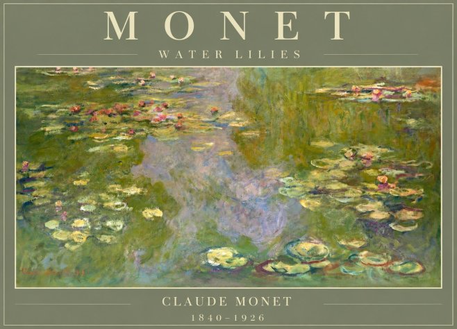 Monet Water Lilies V No2 - Plakat
