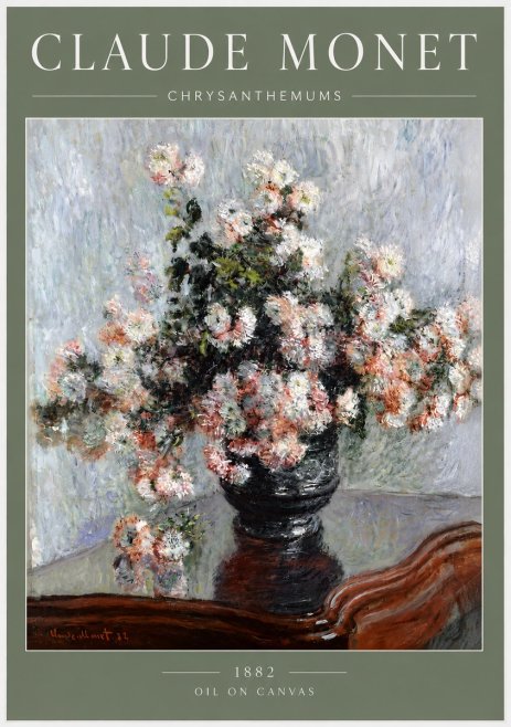 Monet Chrysanthemums No3 - Plakat