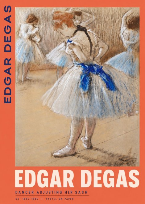 Edgar Degas Dancer Adjusting Her Sash No2 - Plakat