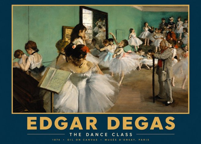 Edgar Degas The Dance Class I No4 - Plakat
