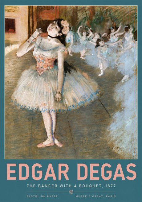 Edgar Degas The Dancer with a Bouquet No2 - Plakat