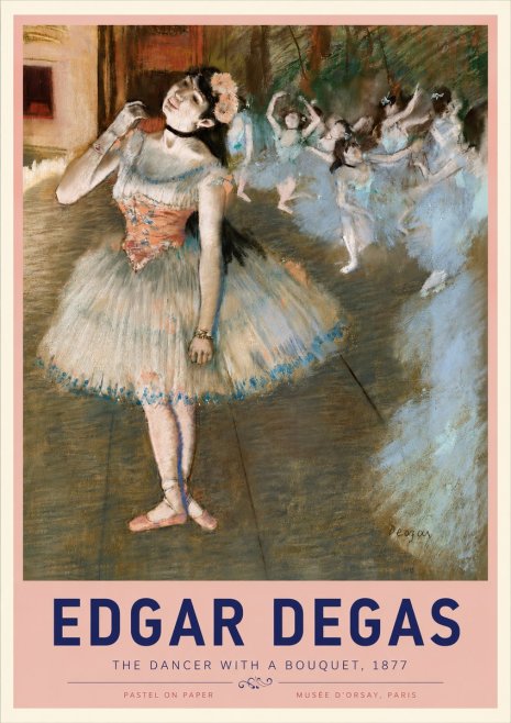 Edgar Degas The Dancer with a Bouquet No3 - Plakat