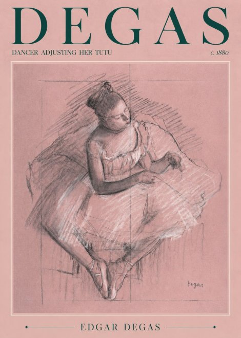 Edgar Degas Dancer Adjusting Her Tutu No4 - Plakat
