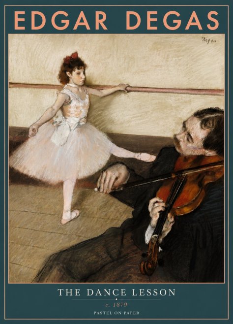 Edgar Degas The Dance Lesson No4 - Plakat