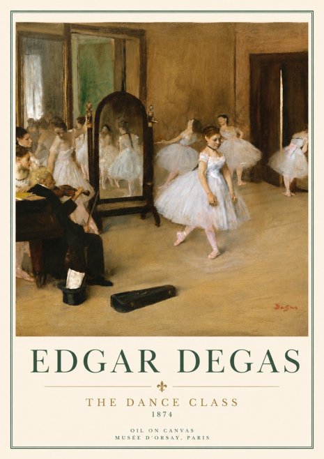 Edgar Degas The Dance Class II No3 - Plakat