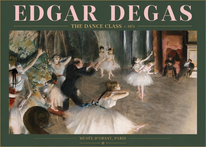 Edgar Degas The Dance Class III No3 - Plakat