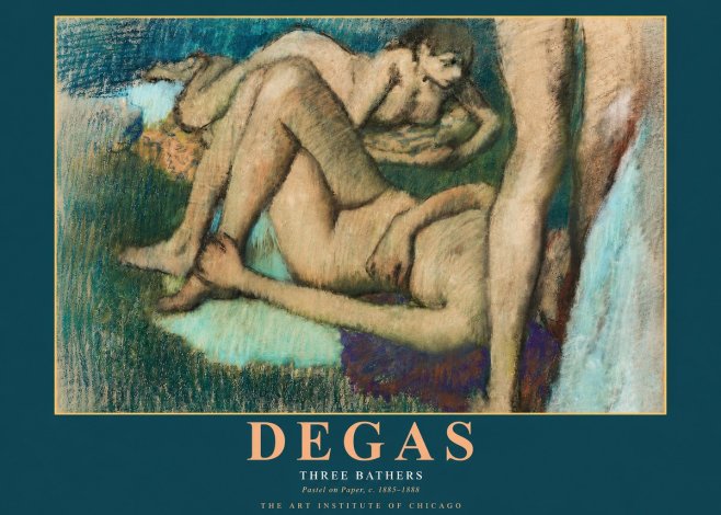 Edgar Degas Three Bathers No2 - Plakat