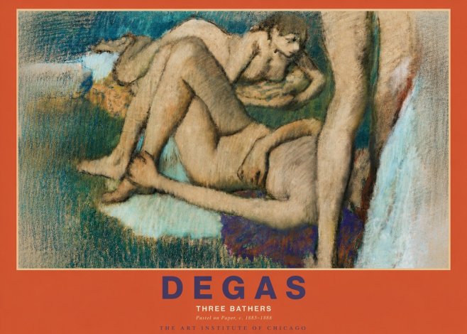 Edgar Degas Three Bathers No3 - Plakat