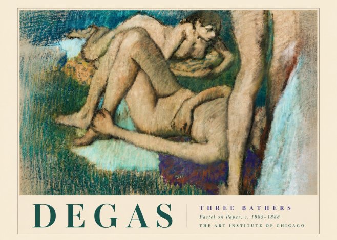 Edgar Degas Three Bathers No4 - Plakat