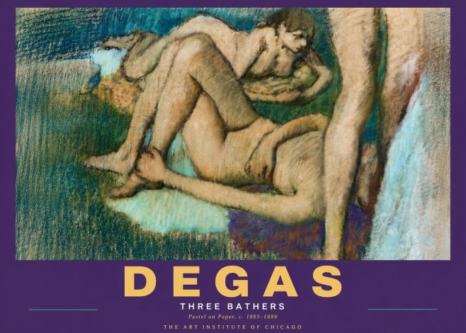 Edgar Degas Three Bathers No5 - Plakat
