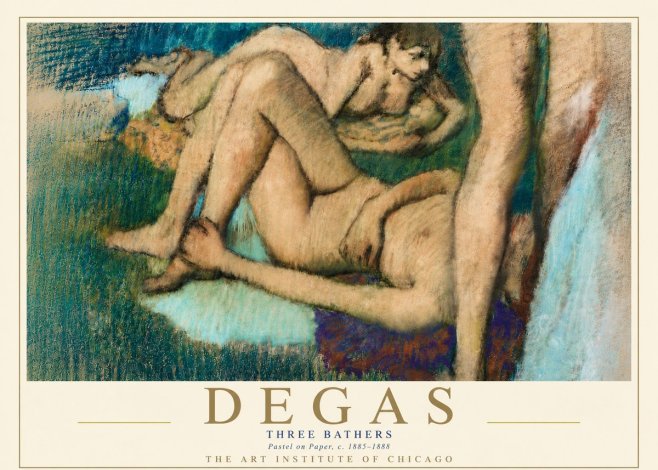 Edgar Degas Three Bathers No6 - Plakat