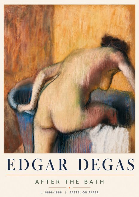 Edgar Degas After the Bath I No5 - Plakat