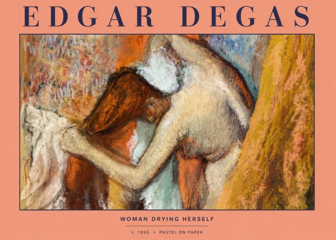 Edgar Degas Woman Drying Herself I No2 - Plakat