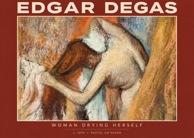 Edgar Degas Woman Drying Herself I No4 - Plakat