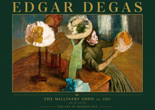 Edgar Degas The Millinery Shop, Ca. 1882 No4 - Plakat