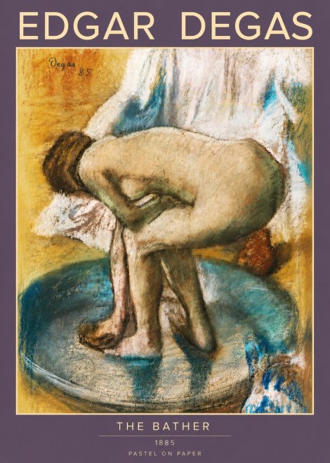 Edgar Degas The Bather No4 - Plakat