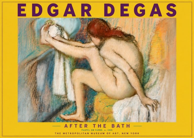 Edgar Degas After the Bath II No4 - Plakat