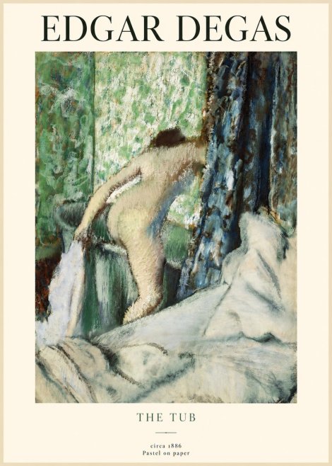 Edgar Degas The Tub No1 - Plakat
