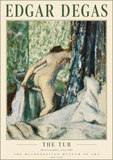 Edgar Degas The Tub No5 - Plakat