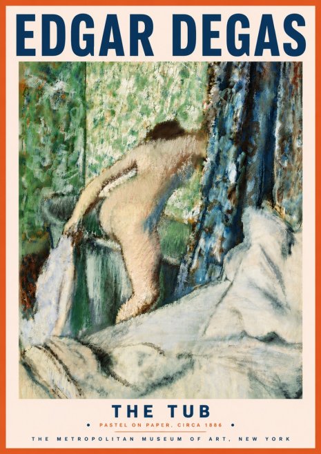 Edgar Degas The Tub No6 - Plakat
