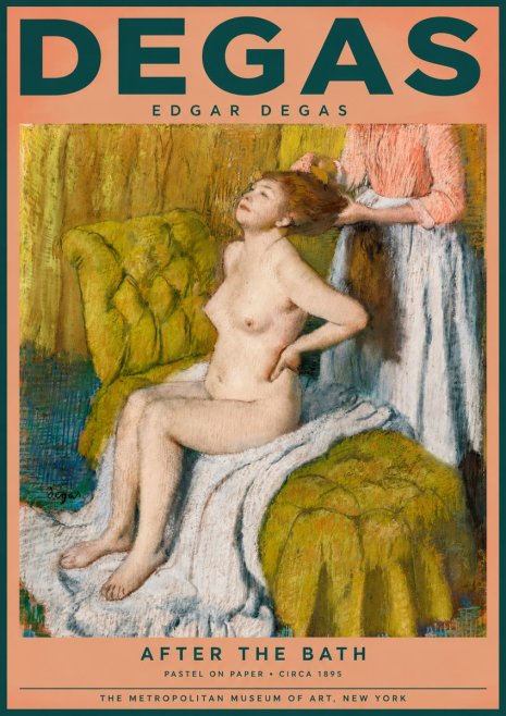 Edgar Degas After the Bath III No2 - Plakat