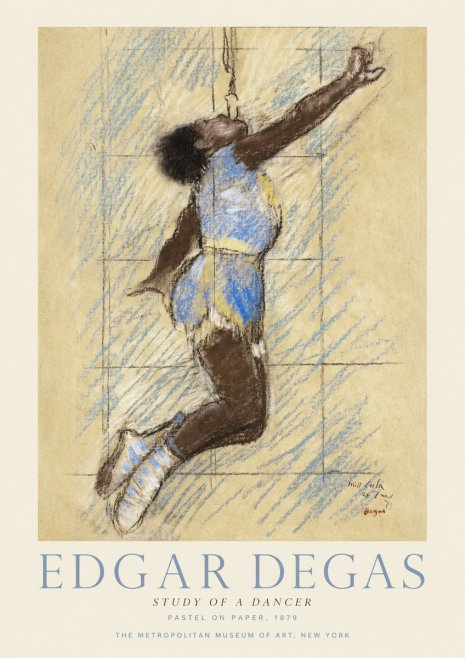 Edgar Degas Study of a Dancer No1 - Plakat