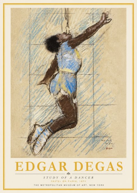 Edgar Degas Study of a Dancer No4 - Plakat