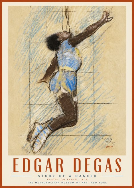 Edgar Degas Study of a Dancer No6 - Plakat