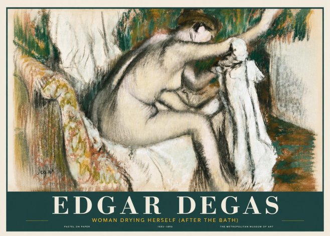 Edgar Degas Woman Drying Herself (After the Bath) No3 - Plakat