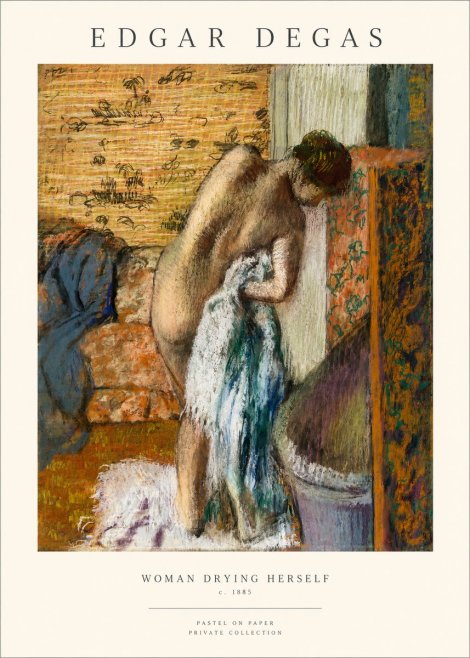 Edgar Degas Woman Drying Herself II No1 - Plakat