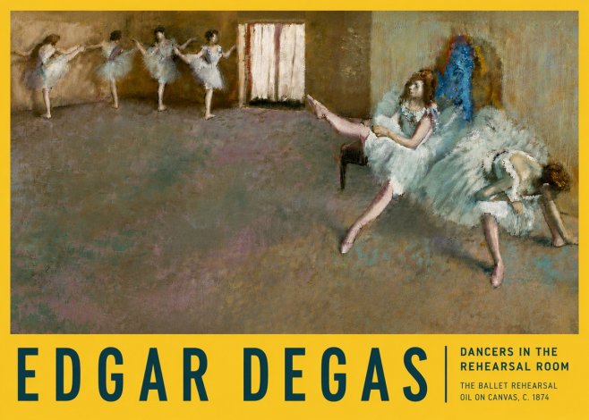 Edgar Degas The Ballet Rehearsal No5 - Plakat