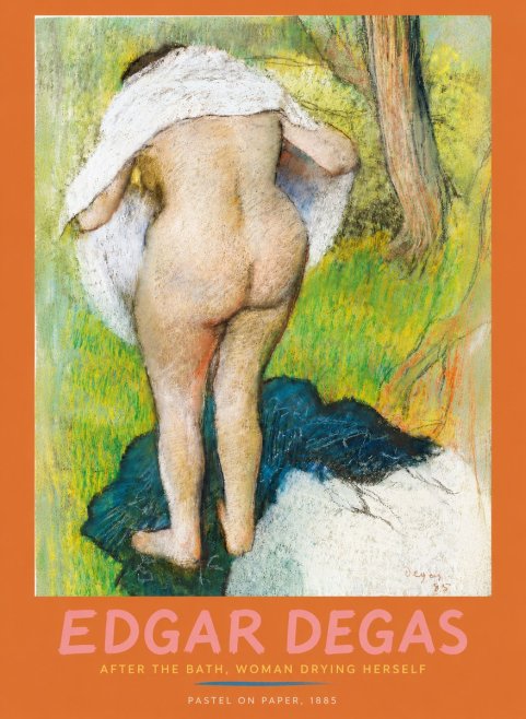 Edgar Degas After the Bath, Woman Drying Herself No3 - Plakat