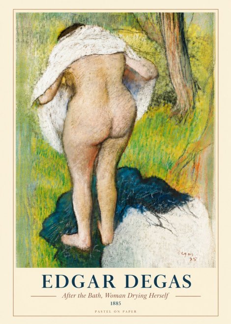 Edgar Degas After the Bath, Woman Drying Herself No5 - Plakat