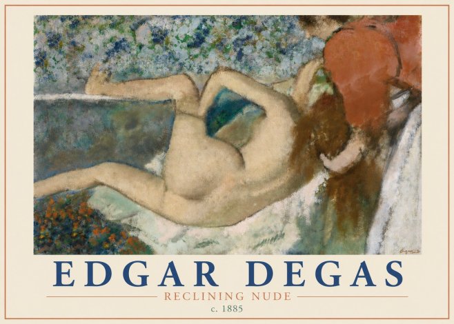 Edgar Degas Reclining Nude No3 - Plakat