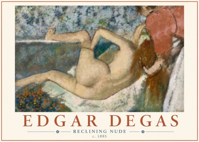 Edgar Degas Reclining Nude No6 - Plakat