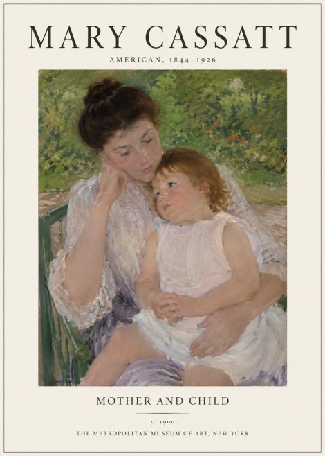 Mary Cassatt Mother and Child I No1 - Plakat