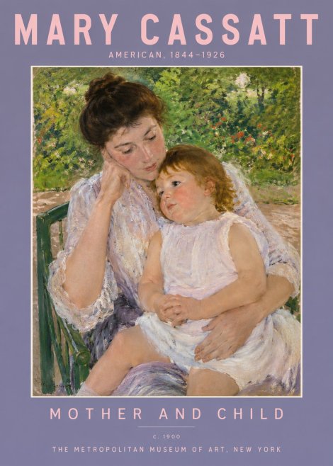 Mary Cassatt Mother and Child I No2 - Plakat