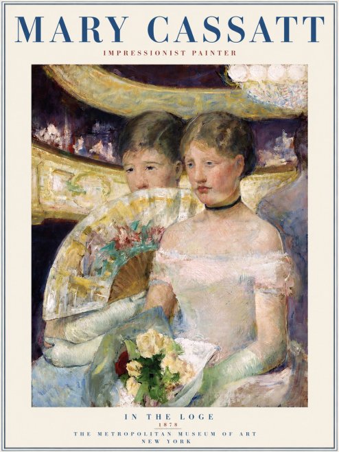 Mary Cassatt In the Loge No3 - Plakat