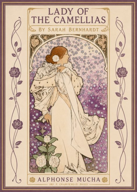 Mucha Lady of the Camellias No2 - Plakat