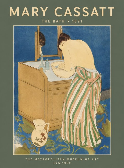 Mary Cassatt The Bath No5 - Plakat