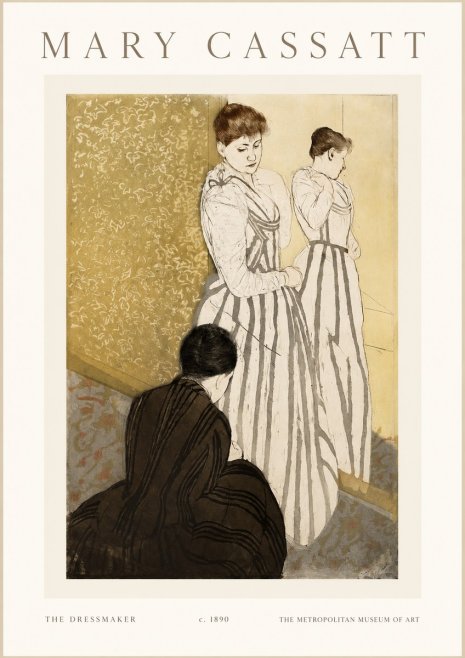 Mary Cassatt The Dressmaker No1 - Plakat