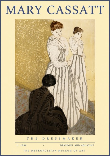 Mary Cassatt The Dressmaker No2 - Plakat