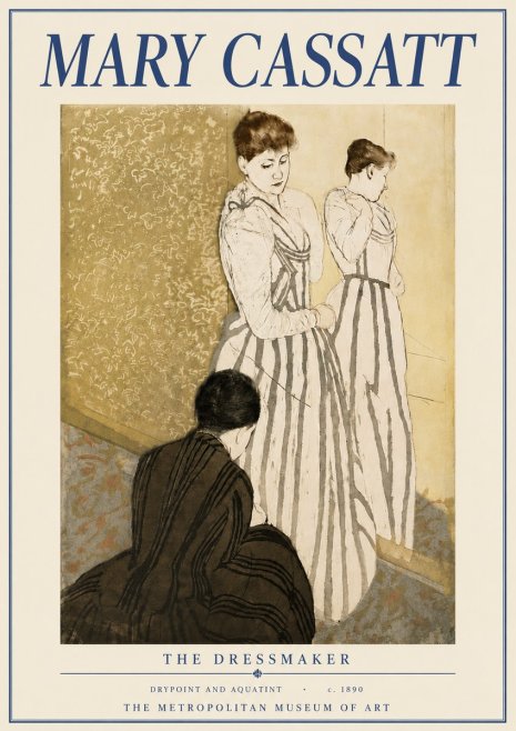 Mary Cassatt The Dressmaker No6 - Plakat
