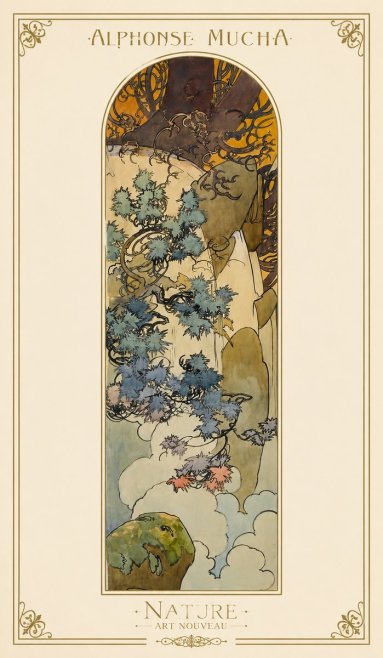 Mucha Nature No1 - Plakat