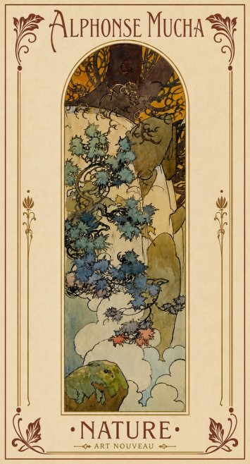 Mucha Nature No5 - Plakat
