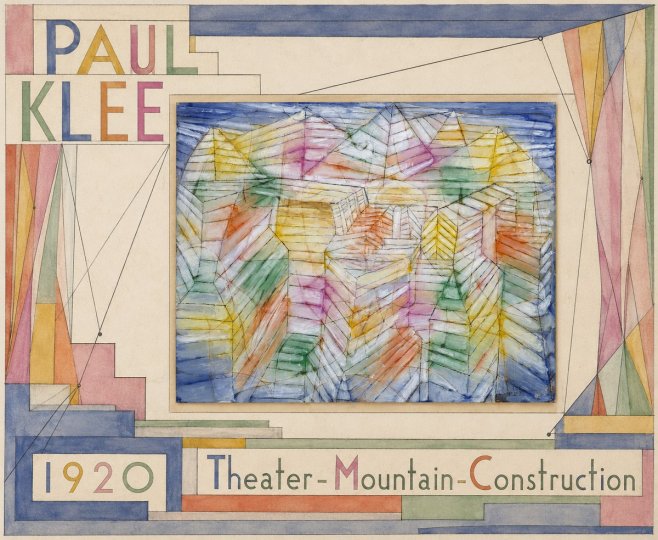 Paul Klee Theater-mountain-construction No6 - Plakat