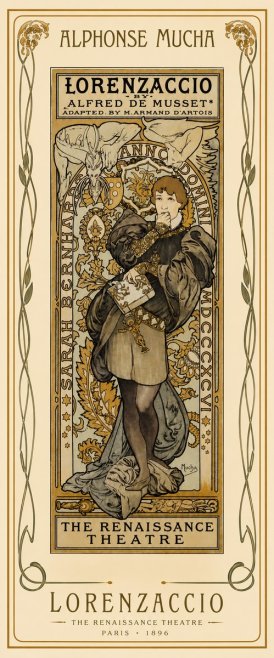 Mucha Lorenzaccio No4 - Plakat